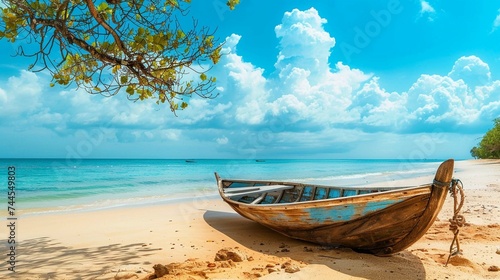 boat on the beach © muhmmad
