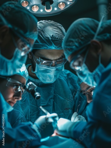 Surgeons Performing Surgery on Patient