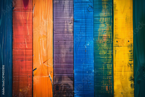 vibrant Background with the colors of the rainbow © Eduardo López