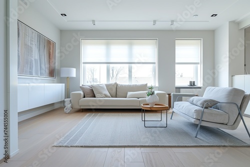Contemporary Elegance: Minimalist Living Room,Modern Minimalist Home Decor © ChickyKai