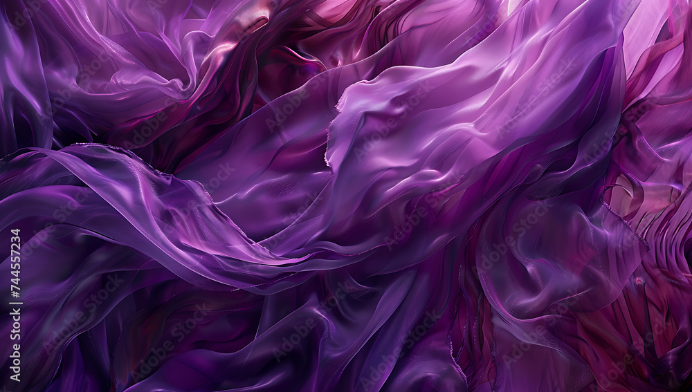 Obraz premium purple silk background photo in the style of abstract