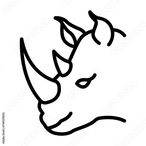 rhino outline icon