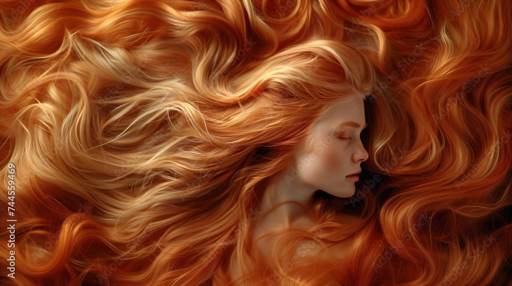 Portrait of a beautiful young woman with beautiful hair Hair care ideas, damaged hair repair ideas, beautiful hair, smooth, shiny hair. Portrait of a beautiful young woman with beautiful hair Hair care ideas, damaged hair repair ideas, beautiful hair, smooth, shiny hair.