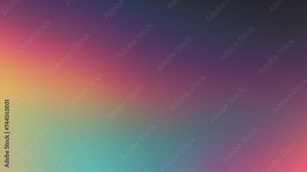 Abstract blurred grainy gradient background texture. Colorful digital grain soft noise effect pattern. Lo-fi multicolor vintage retro. VHS Glitch Texture