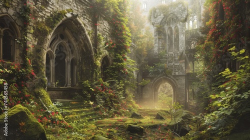 Sunlight filters through th...