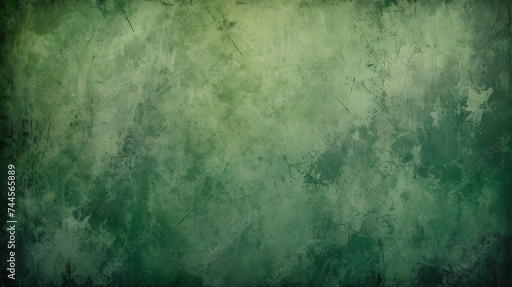 Green abstract texture background. empty copy space for text, wall structure, grunge canvas. Green grunge texture background - obrazy, fototapety, plakaty 