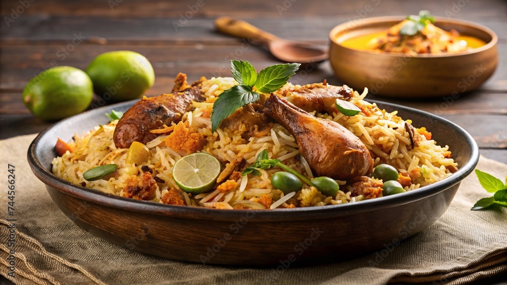 Chicken Biryani with Basmati Rice and Vegetables, ramadan food Chicken Biryani with Basmati Rice and Vegetables, ramadan food