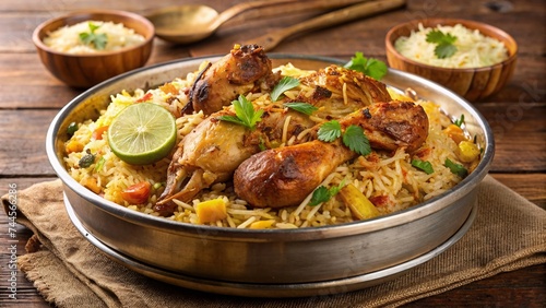 Chicken Biryani with Basmati Rice and Vegetables, ramadan food