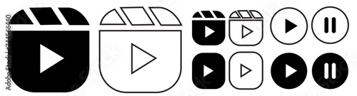 Reels icon Vector Isolated on White Background