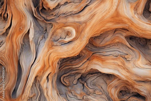 Textured surface of an ancient Bristlecone Pine tree