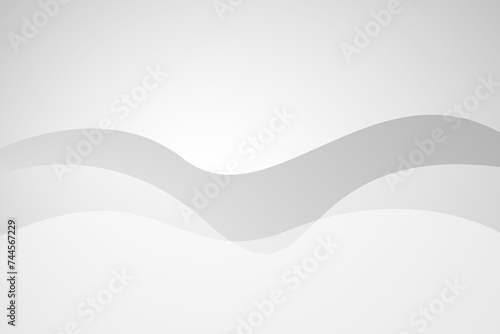 White and gray wave color abstract background. Vector illustration