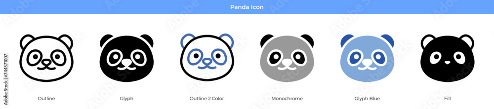 Panda Icon Set Panda Icon Set