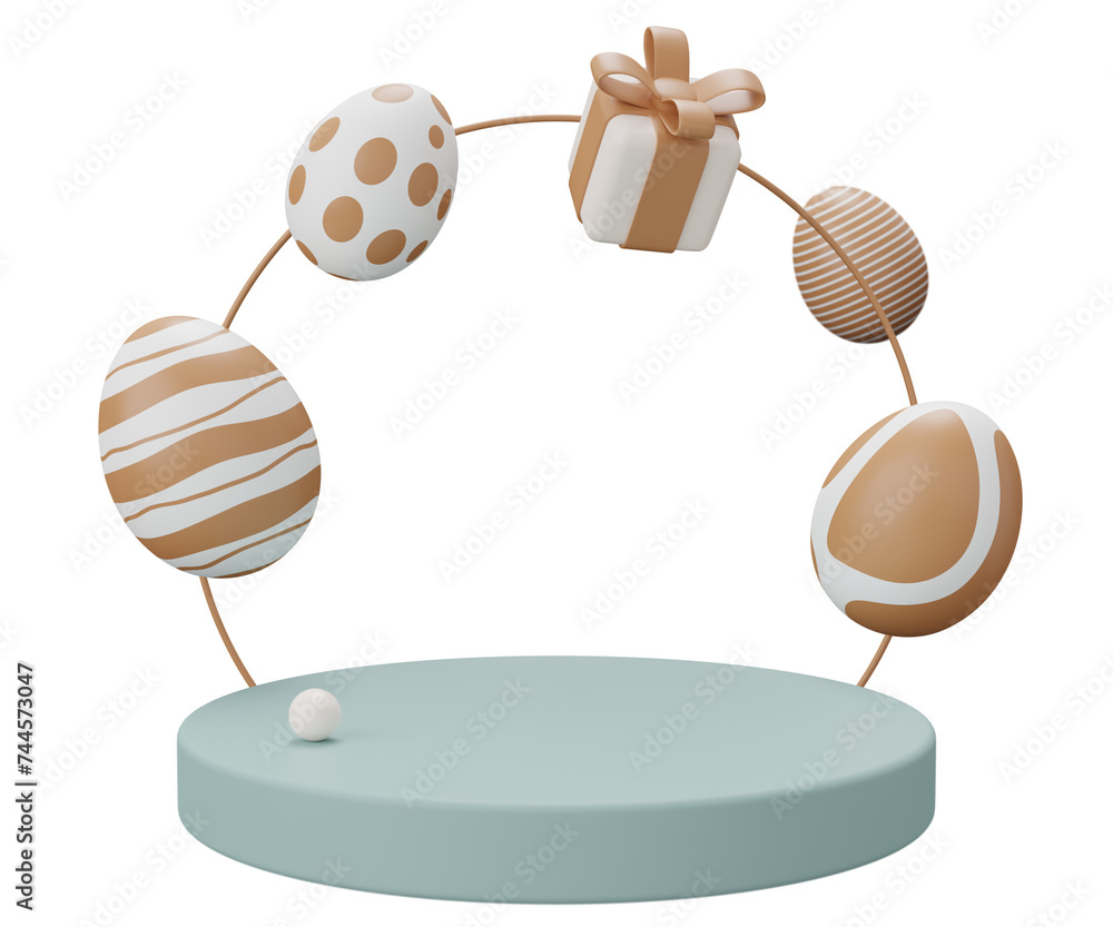easter egg podium pedestal. 3d render illustration. Happy Easter pedestal scene for product display easter egg podium pedestal. 3d render illustration. Happy Easter pedestal scene for product display