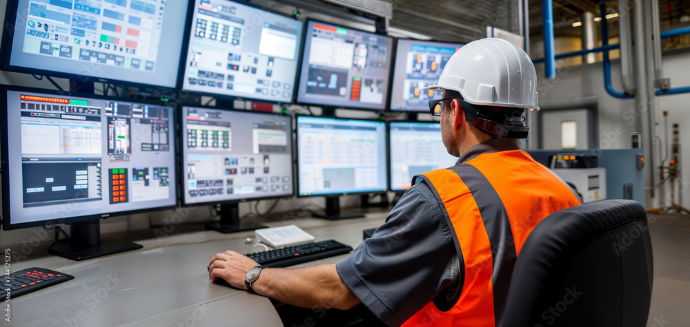 Factory perator control process on product line uses industry 4.0 and digital technology on modern factory. Engineer follow assembly process
Factory perator control process on product line uses industry 4.0 and digital technology on modern factory. Engineer follow assembly process