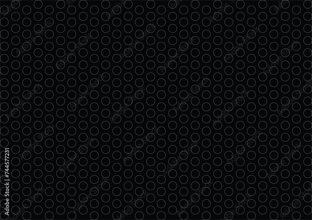 Abstract geometric pattern. Seamless background. Thin line on a black background. Circles.   illustration. Flyer background design, advertising background, fabric, clothing, texture, textile patt