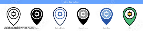 Virus Search Icon