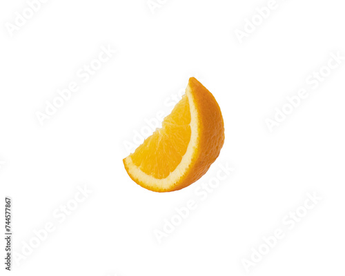 Orange slice isolated on white background Clipping Path