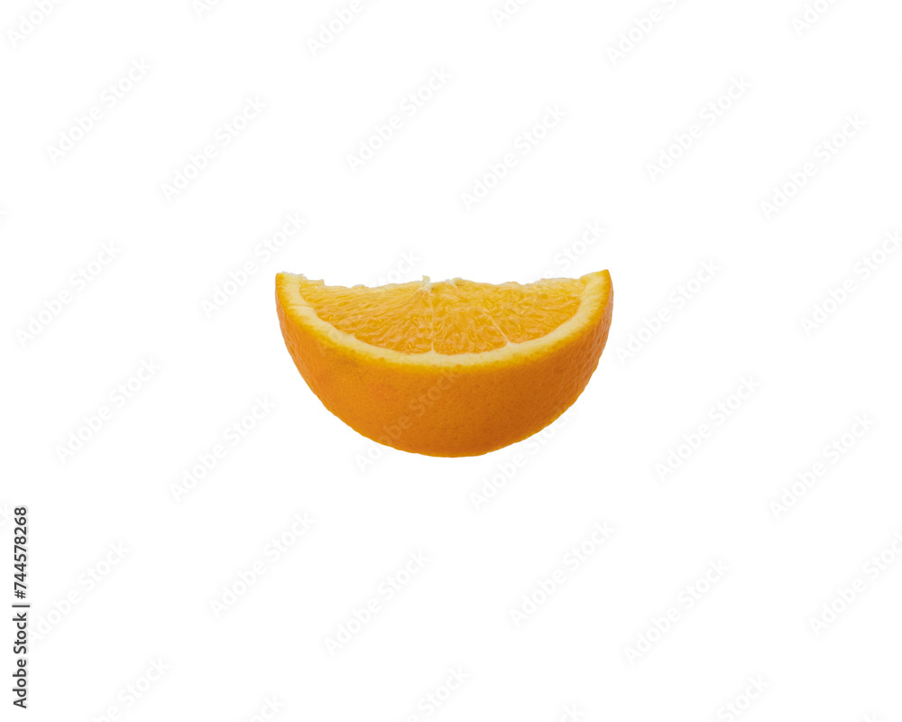 Orange slice isolated on white background Clipping Path