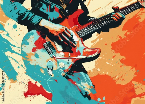 a poster invitation to a summer rockmusic festival 