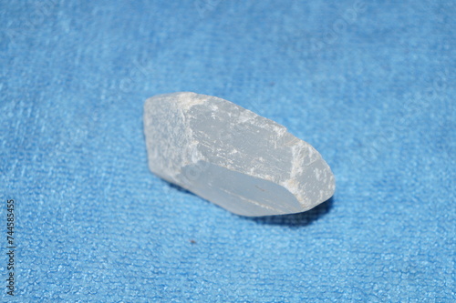 Photography stone on a blue background