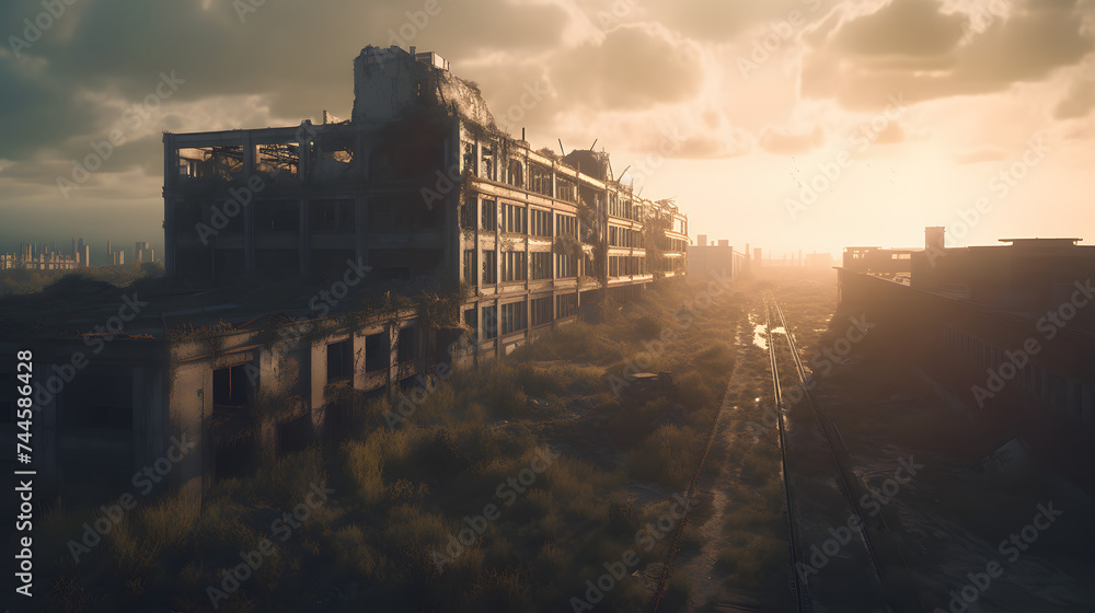 an unused abandoned industrial city an unused abandoned industrial city