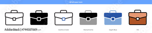 Briefcase Icon Set photo