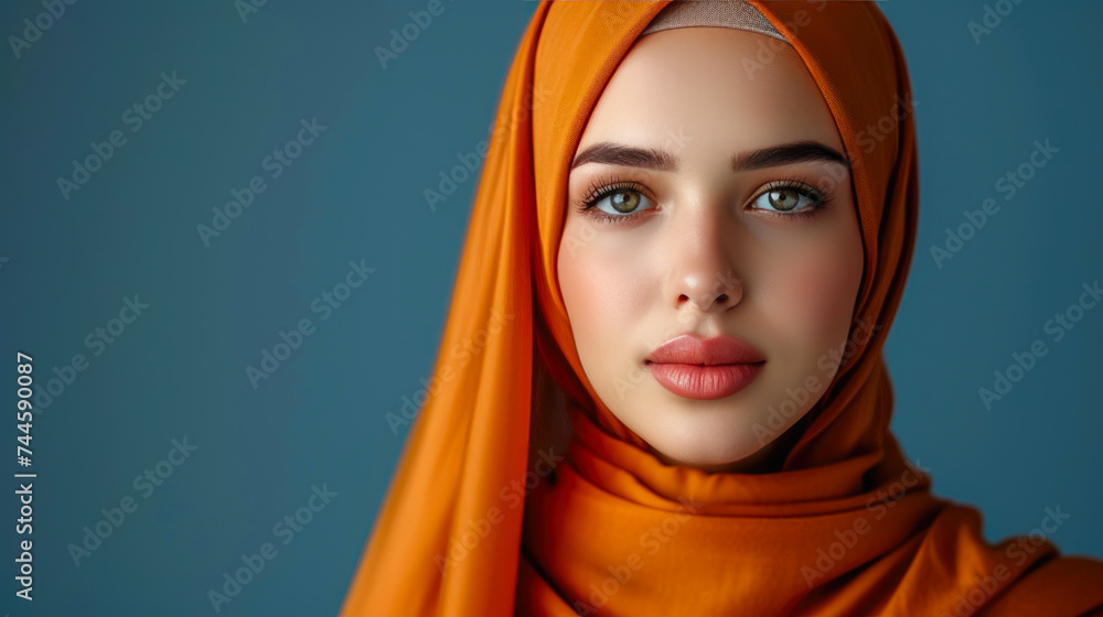 Cultural Modesty: Muslim Woman in Studio Pose Cultural Modesty: Muslim Woman in Studio Pose