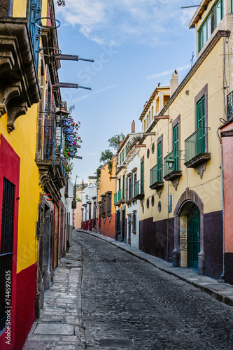 Colorful Colonial Street in San Miguel de Allende II