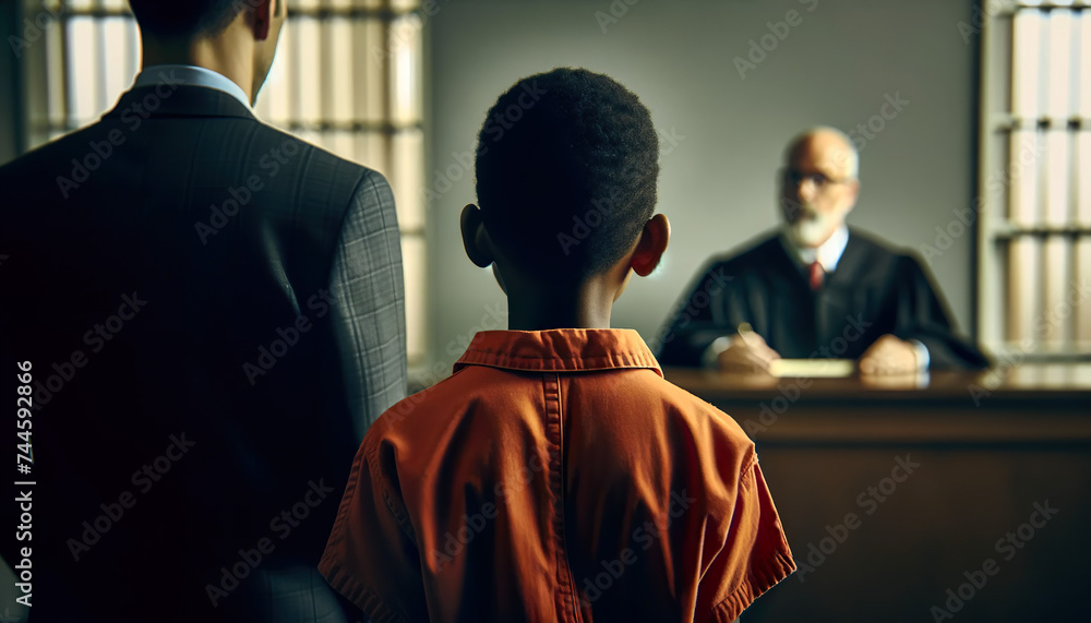 Young boy standing with his attorney inside a juvenile courtA Juvenile Defense Attorney specializes in defending children who find themselves in legal trouble