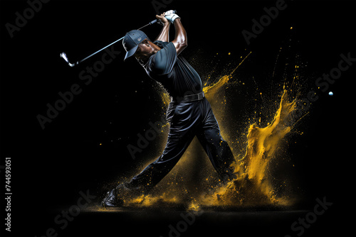 sport golf game on background