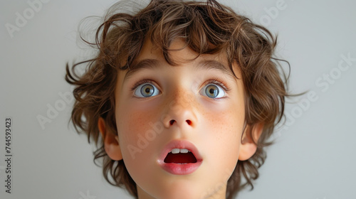 Adorable Young Boy Captures the Essence of Astonishment