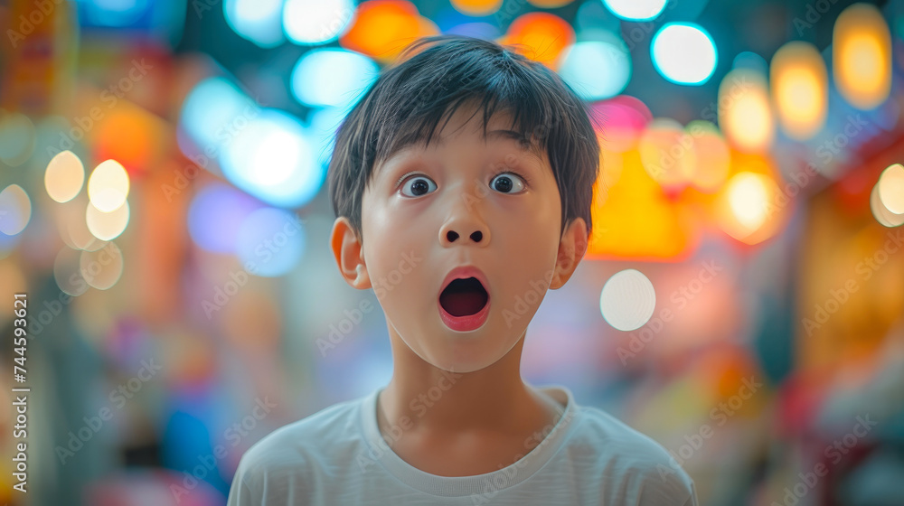 Innocence Revealed: Genuine Surprise on the Face of a 10-Year-Old Boy Innocence Revealed: Genuine Surprise on the Face of a 10-Year-Old Boy