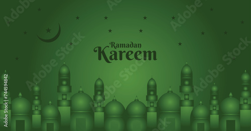 Ramadan Kareem Editable Social Media Web Banner,Social Media Newsfeed (ID: 744594842)
