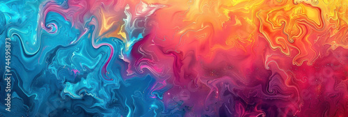 Dive into the mesmerizing swirls of this vibrant abstract art