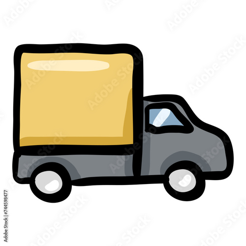 Vector Truck Doodle Icon