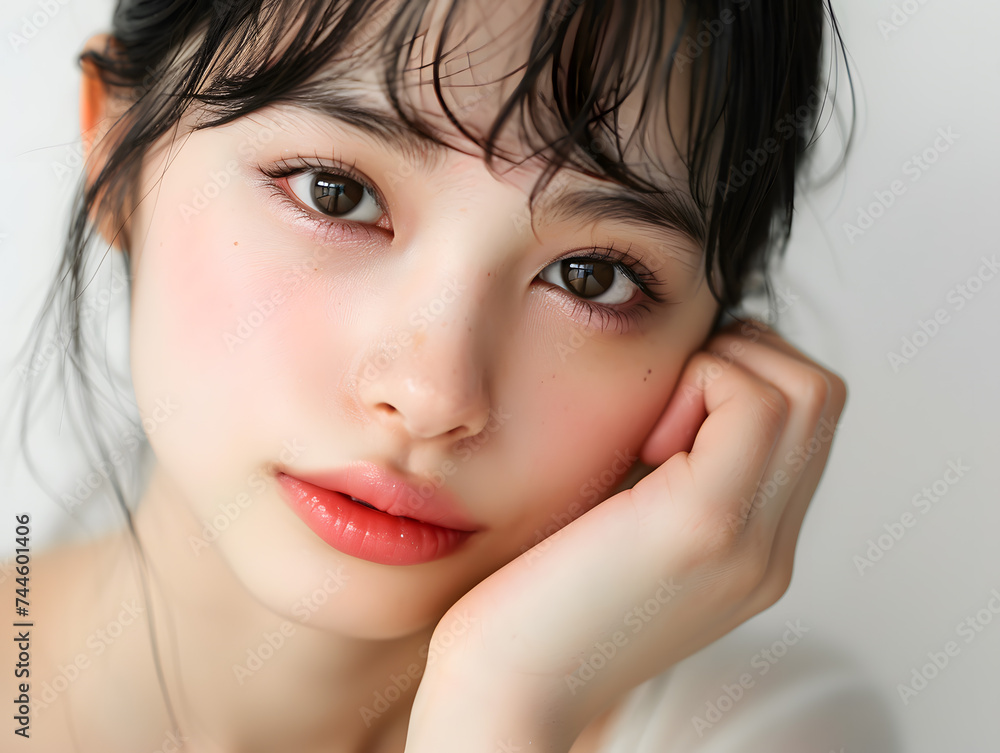 清純な眼差し - 自然な美しさを纏ったアジア人女性のポートレート 清純な眼差し - 自然な美しさを纏ったアジア人女性のポートレート