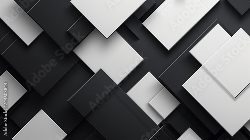 White and Black color abstract shape background presentation design. PowerPoint and Business background.