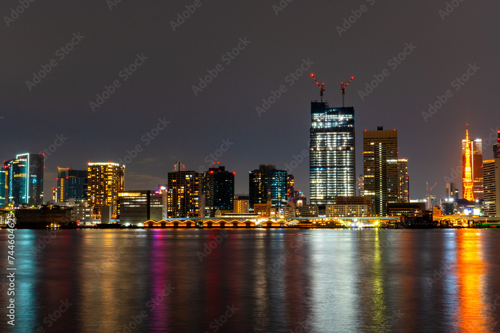 Obraz premium カラフルな東京の夜景