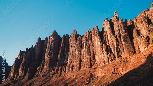 A rocky mountain in Wadi Disah, Saudi Arabia