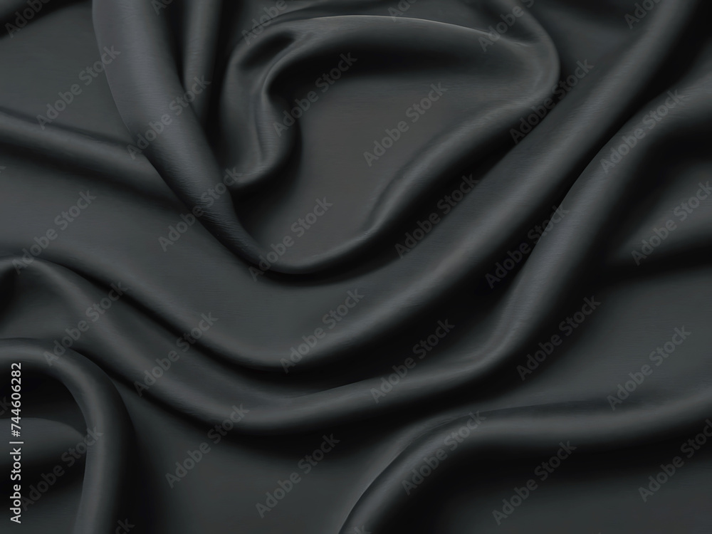 a black close up fabric texture background