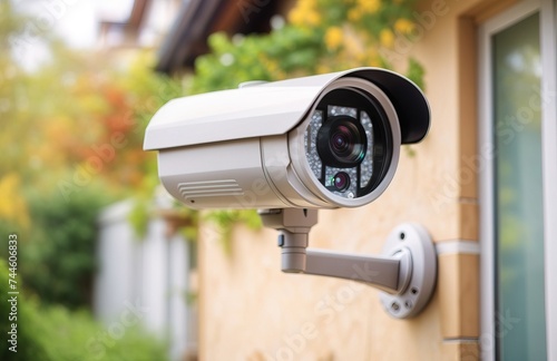 Home security camera. Outdoor surveillance camera