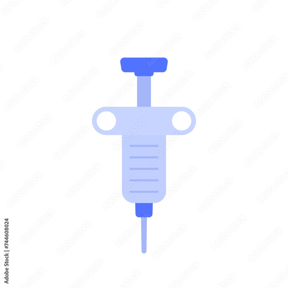 biopsy needle icon on white, flat vector biopsy needle icon on white, flat vector
