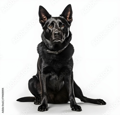 Black police dog