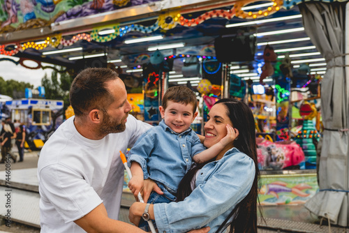 familia en la feria