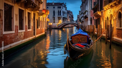 Beautiful view of the Grand Canal in Venice, Italy