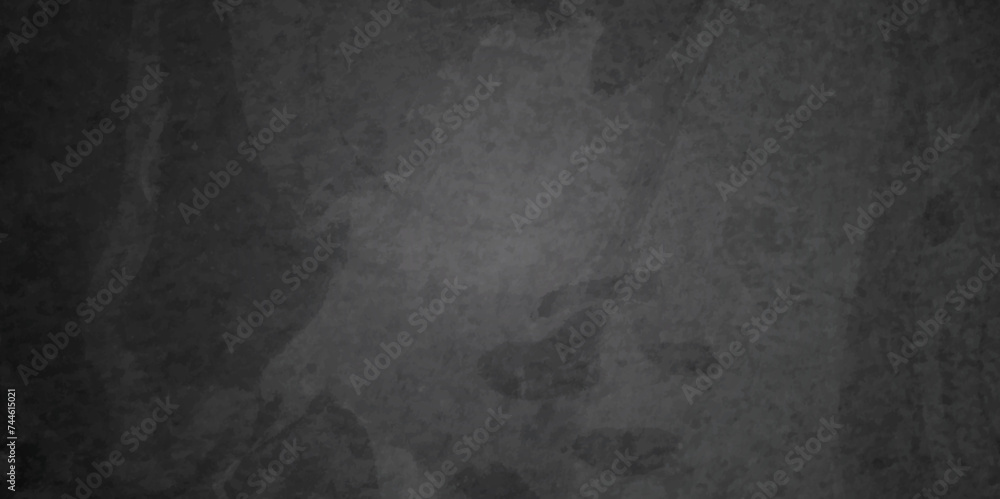 Naklejka premium Black grunge abstract background.White dust and scratches on a black background. Distressed Rough Black cracked wall slate texture wall grunge backdrop rough background.