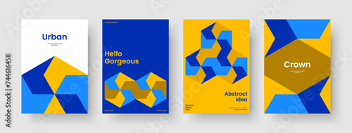 Geometric Book Cover Design. Modern Flyer Layout. Abstract Brochure Template. Banner. Business Presentation. Report. Background. Poster. Magazine. Handbill. Portfolio. Pamphlet. Notebook