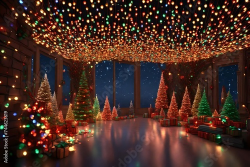 christmas tree in the city