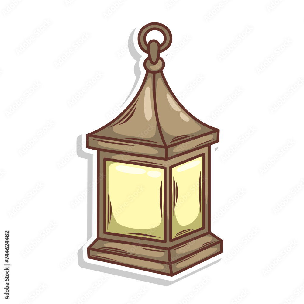Hand draw islamic lantern for ramadhan kareem Hand draw islamic lantern for ramadhan kareem