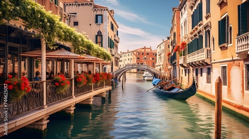 Beautiful view of the Grand Canal in Venice, Italy © I